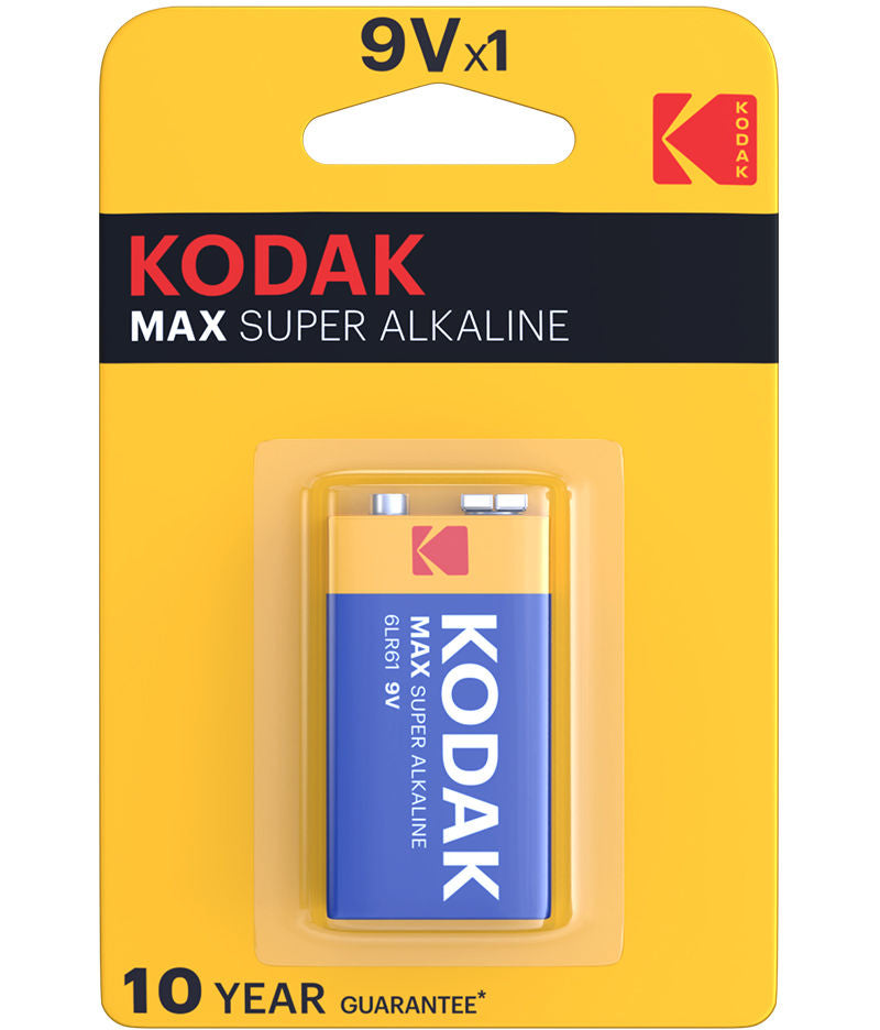 Batteri Kodak Max Alkaline, 6LR61 (9V)