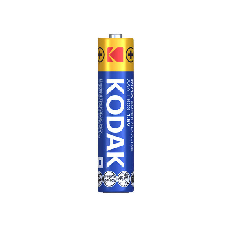 Kodak Max Alkaline batteri, AAA / LR3, Sett med 4 stk EKSTD30952812P4