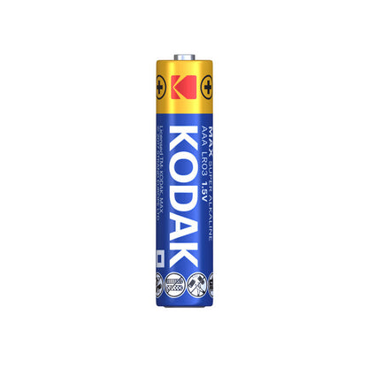 Kodak Max Alkaline batteri, AAA / LR3, Sett med 4 stk EKSTD30952812P4