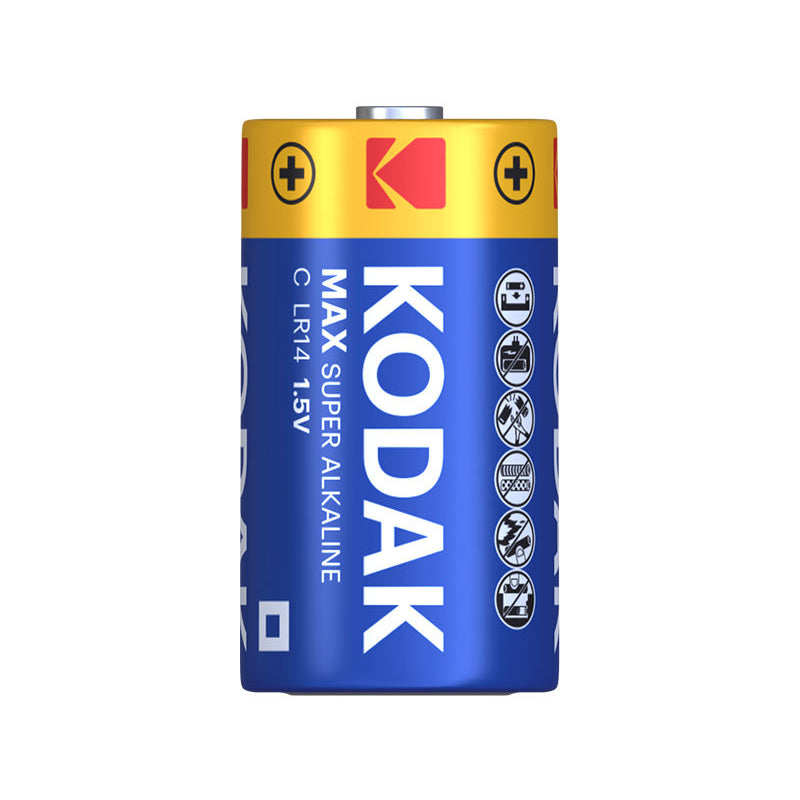 Kodak Max Alkaline batteri, LR14 Sett med 2 stk