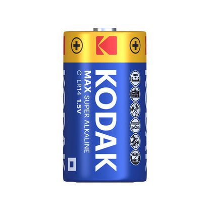 Kodak Max Alkaline batteri, LR14 Sett med 2 stk