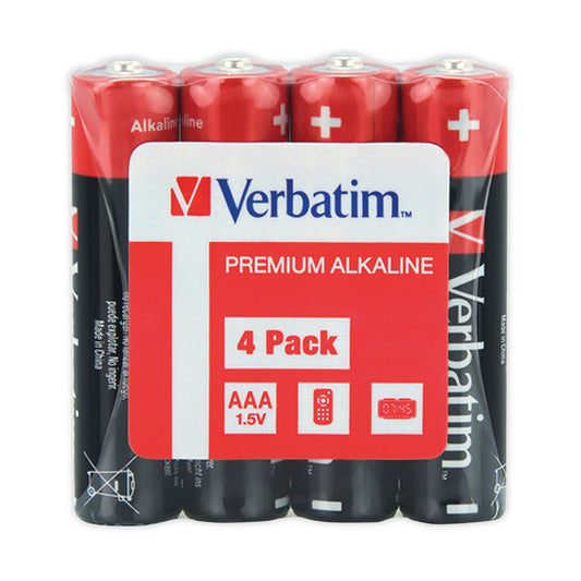 Verbatim Premium-batteri, AAA / LR3, Sett med 4 stk 49500