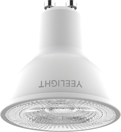 Yeelight W1 LED-pære, Wi-Fi, GU10, 4.8W, 2700K, 350lm, Sett med 4 stykker YLDP004