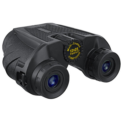 Techsuit BN1 kikkert, 12x, 25mm, svart