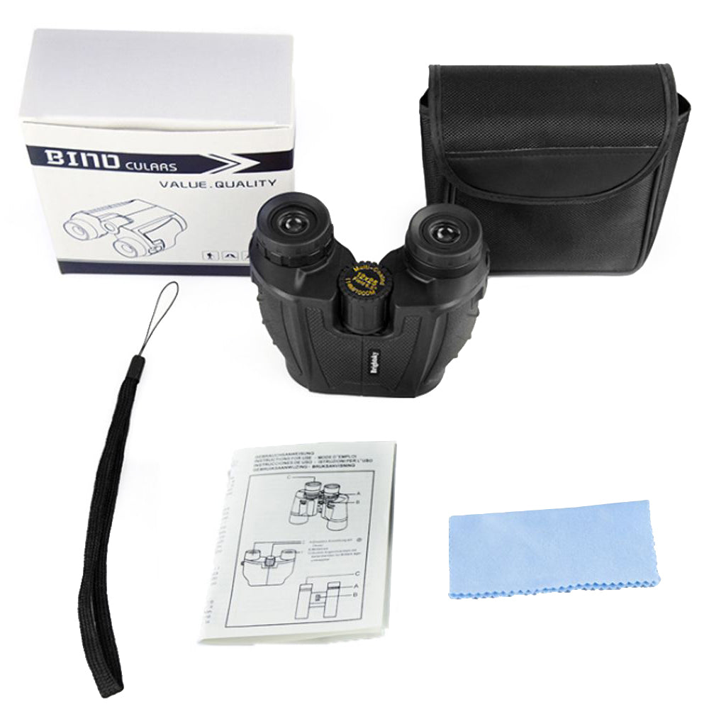 Techsuit BN1 kikkert, 12x, 25mm, svart