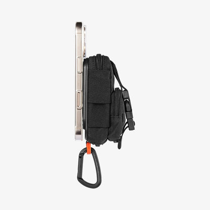 Universell MagSafe-veske for telefon, Spigen, Snap Zip, Svart