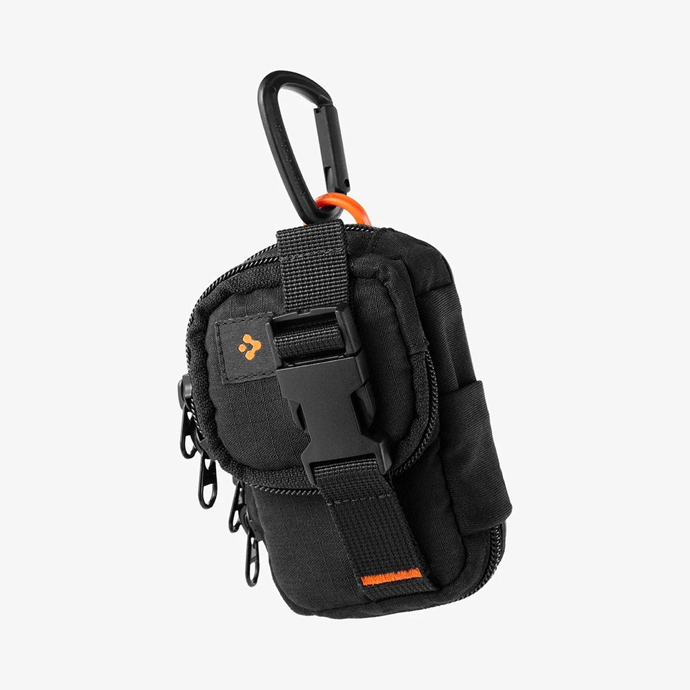 Universell MagSafe-veske for telefon, Spigen, Snap Zip, Svart