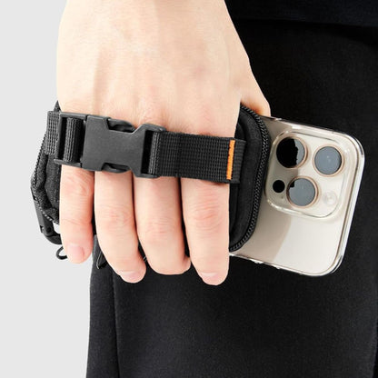 Universell MagSafe-veske for telefon, Spigen, Snap Zip, Svart