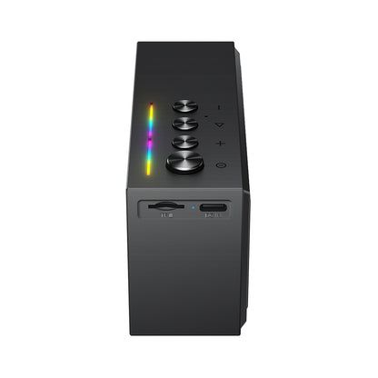 Bluetooth-høyttaler Acefast K9 Go, 7W, TWS, RGB, vanntett, svart