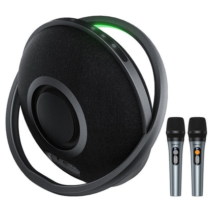 Acefast Karaoke K5 Max Bluetooth-høyttaler, 350W, TWS, RGB, vanntett, svart