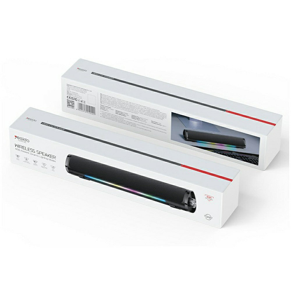 Bluetooth-høyttaler Yesido YSW27, 10W, RGB, Svart