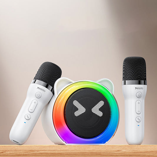 Bluetooth-høyttaler Yesido YSW36 Kids, 5W, Karaoke, Hvit