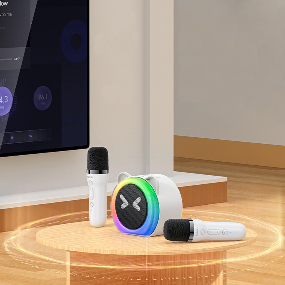 Bluetooth-høyttaler Yesido YSW36 Kids, 5W, Karaoke, Hvit