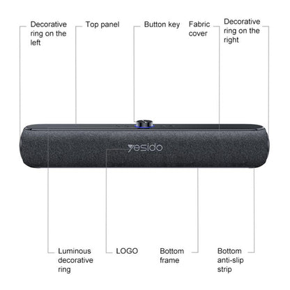 Bluetooth-høyttaler Yesido YSW42, 20W, Svart