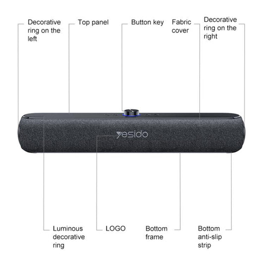 Bluetooth-høyttaler Yesido YSW42, 20W, Svart