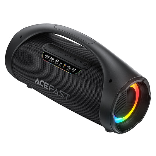Bærbar Bluetooth-høyttaler Acefast K11 Pro, 102W, RGB, TWS, vanntett, svart