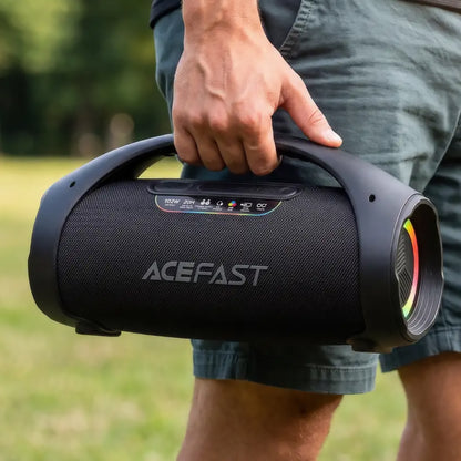 Bærbar Bluetooth-høyttaler Acefast K11 Pro, 102W, RGB, TWS, vanntett, svart