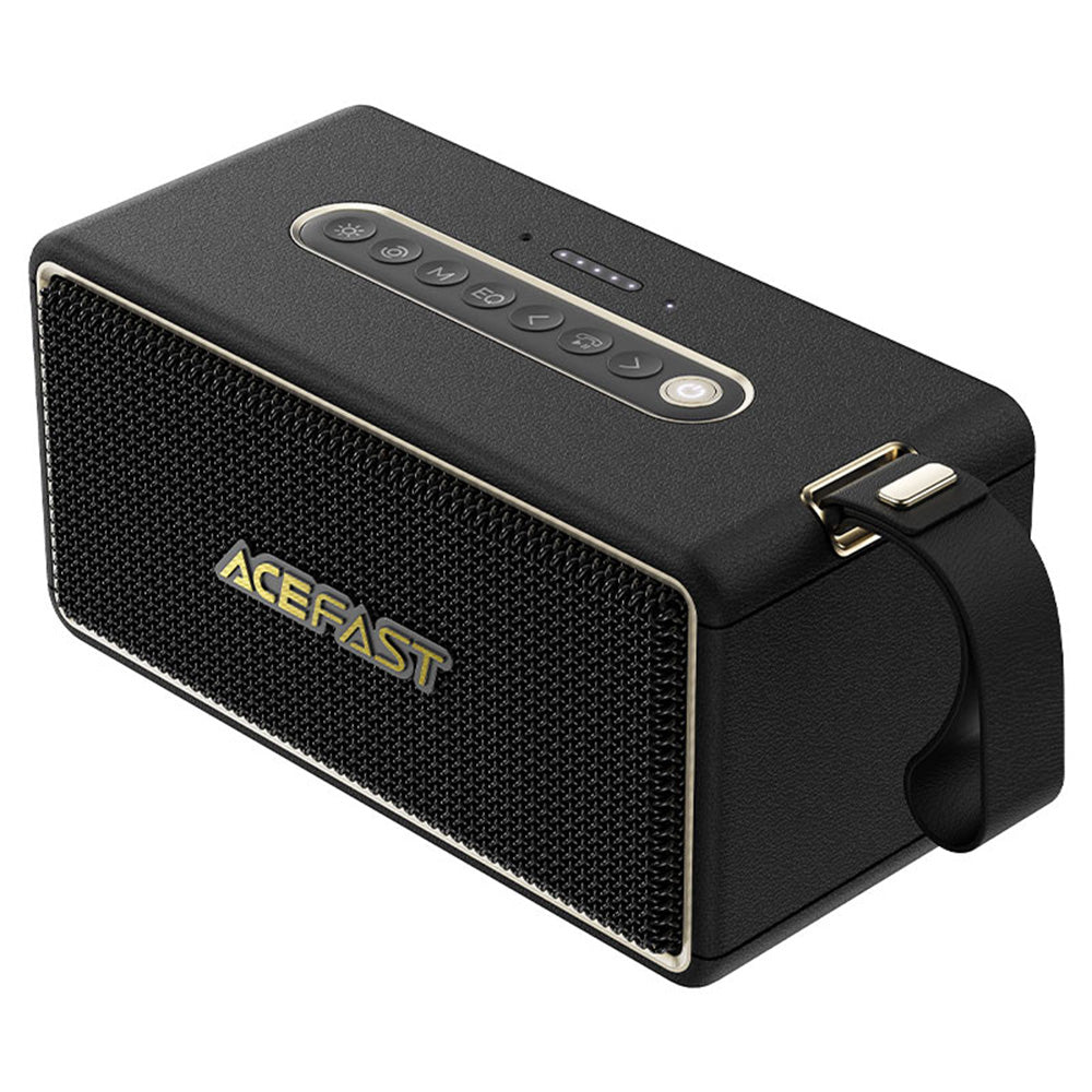 Bærbar Bluetooth-høyttaler Acefast K3 Max, 80W, RGB, Vanntett, Svart