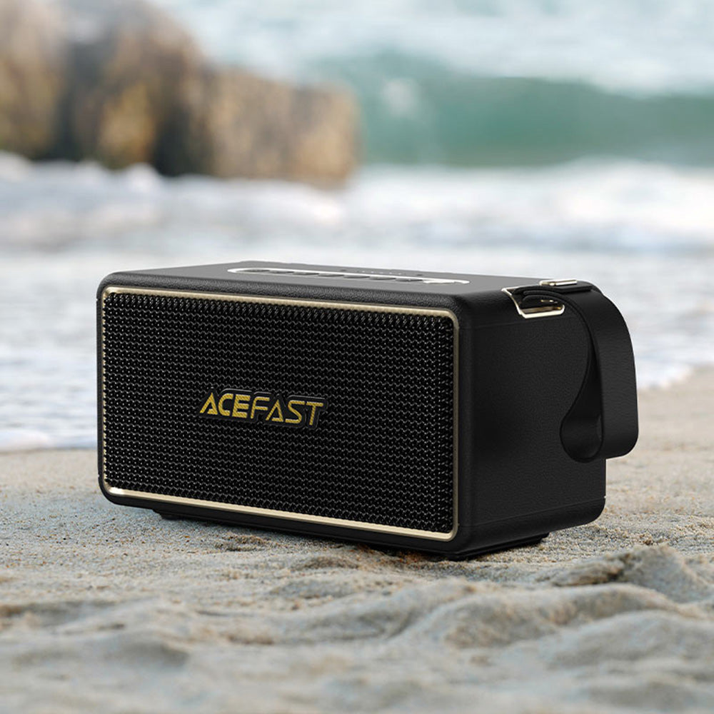 Bærbar Bluetooth-høyttaler Acefast K3 Max, 80W, RGB, Vanntett, Svart