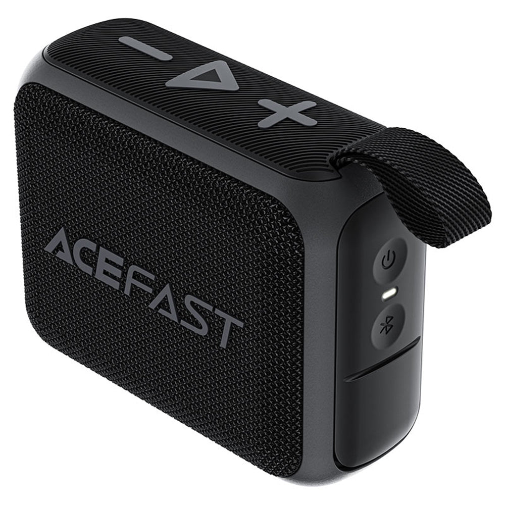 Bærbar Bluetooth-høyttaler Acefast K4 Go, 5W, Vanntett, Svart