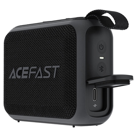 Bærbar Bluetooth-høyttaler Acefast K4 Go, 5W, Vanntett, Svart