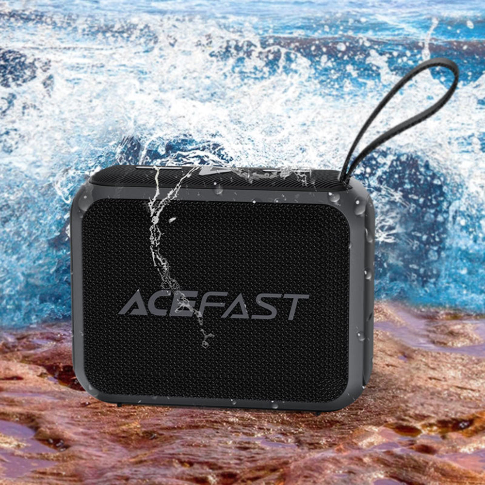 Bærbar Bluetooth-høyttaler Acefast K4 Go, 5W, Vanntett, Svart