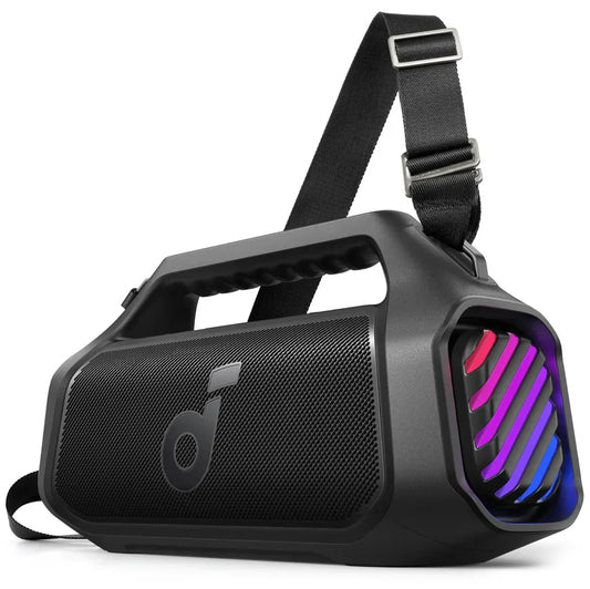 Bærbar Bluetooth-høyttaler Anker SoundCore Boom 2 Plus, 140W, TWS, RGB, Vanntett, Svart A3134011