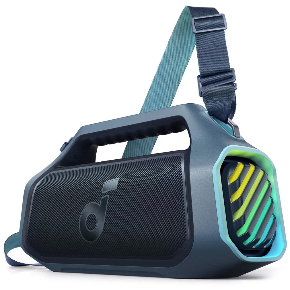 Bærbar Bluetooth-høyttaler Anker Soundcore Boom 2 Plus, 140W, RGB, vanntett, blå A3134031 
