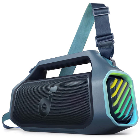 Bærbar Bluetooth-høyttaler Anker SoundCore Boom 2 Plus, 140W, TWS, RGB, Vanntett, Blå A3134031