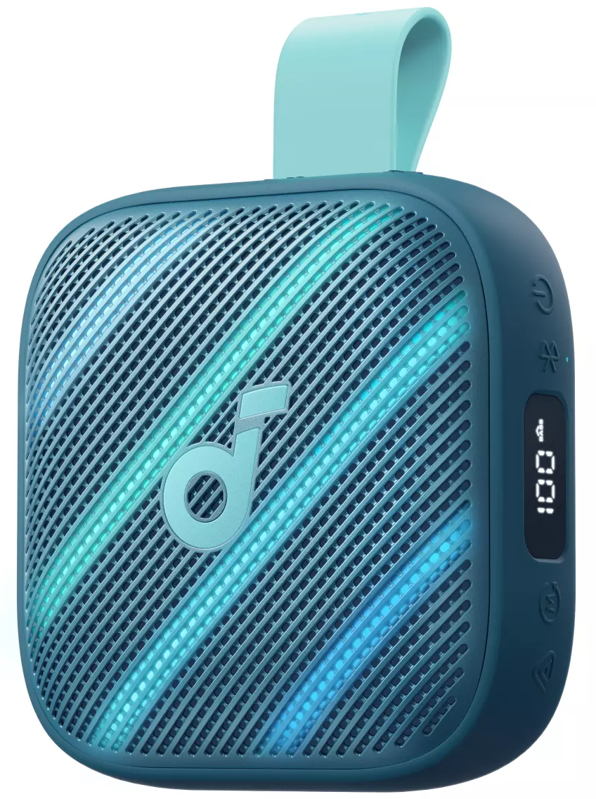 Bærbar Bluetooth-høyttaler Anker SoundCore Boom Go 3i, 15W, TWS, RGB, Vanntett, Blå, Reseglet D5103030