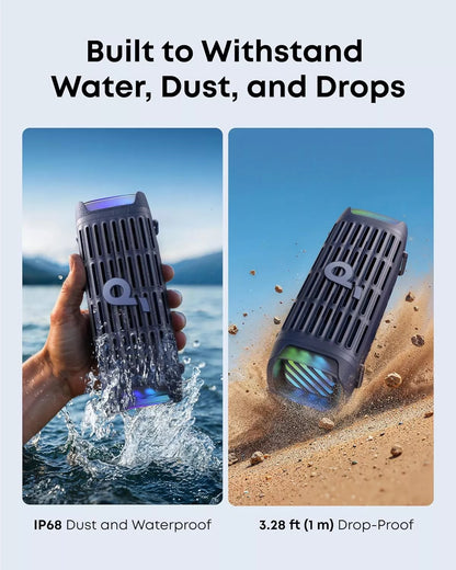 Bærbar Bluetooth-høyttaler Anker SoundCore Boom 3i, 50W, RGB, Vanntett, Blå D5100030