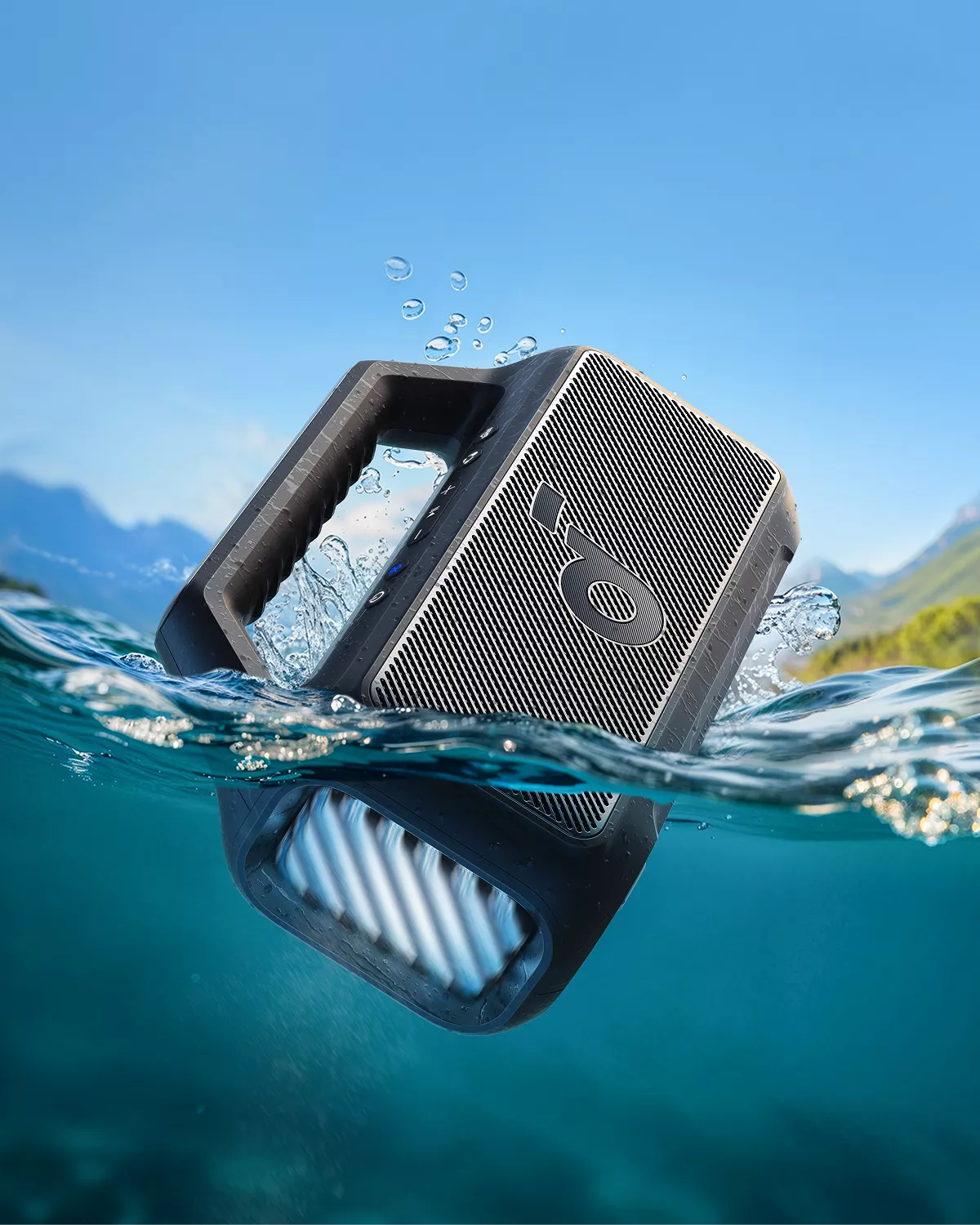 Bærbar Bluetooth-høyttaler Anker SoundCore Boom 2 Ny versjon, 80W, TWS, RGB, Vanntett, Svart A3138012