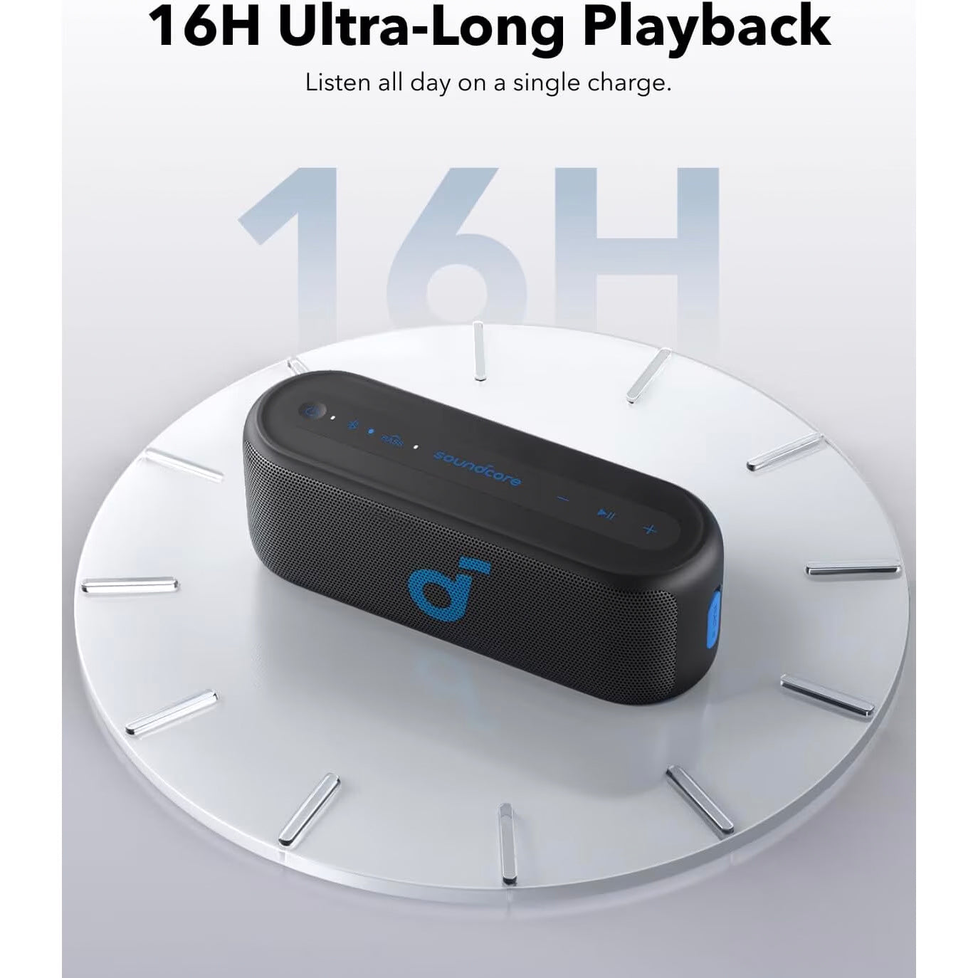 Anker SoundCore Select 2S Bluetooth-høyttaler, 20W, Vanntett, Svart A3171011