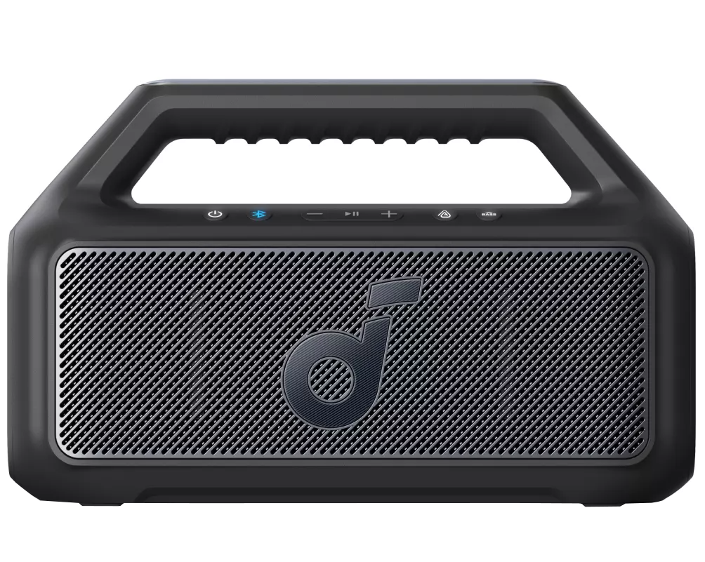 Bærbar Bluetooth-høyttaler Anker SoundCore Boom 2 Ny versjon, 80W, TWS, RGB, Vanntett, Svart A3138012