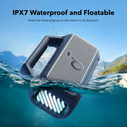 Bærbar Bluetooth-høyttaler Anker SoundCore Boom 2, 80W, TWS, RGB, Vanntett, Blå A3138031