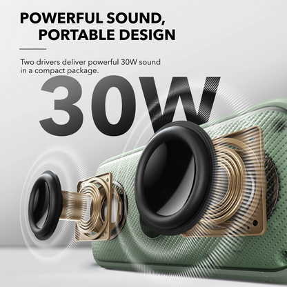 Bærbar Bluetooth-høyttaler Anker SoundCore Motion 300, 30W, TWS, Vanntett, Grønn A3135061