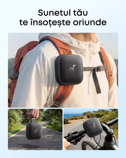 Bærbar Bluetooth-høyttaler Anker SoundCore Boom Go 3i, 15W, TWS, RGB, Vanntett, Svart D5103010