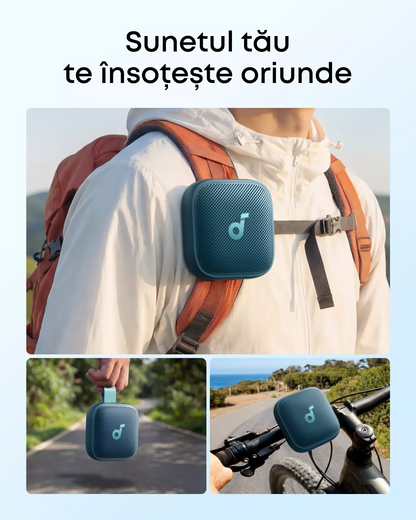 Bærbar Bluetooth-høyttaler Anker SoundCore Boom Go 3i, 15W, TWS, RGB, Vanntett, Blå, Reseglet D5103030