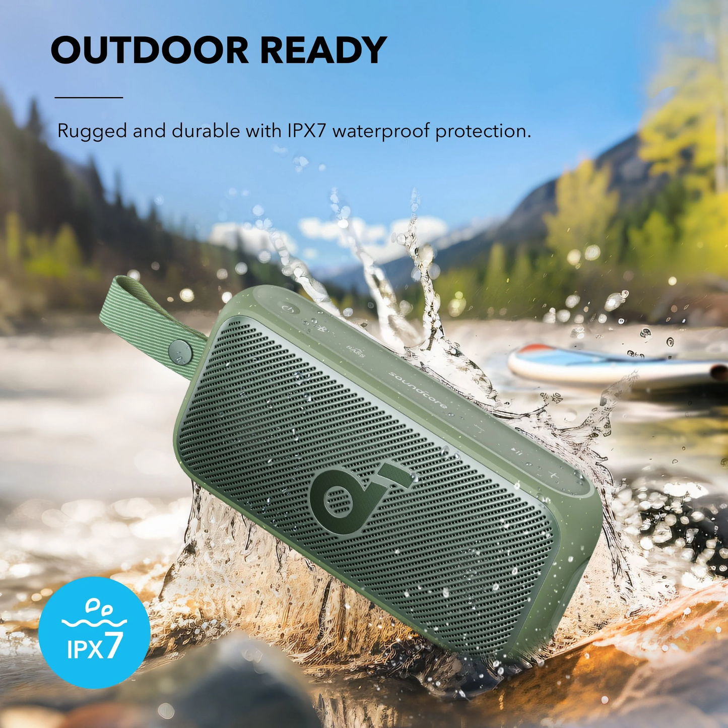 Bærbar Bluetooth-høyttaler Anker SoundCore Motion 300, 30W, TWS, Vanntett, Grønn A3135061