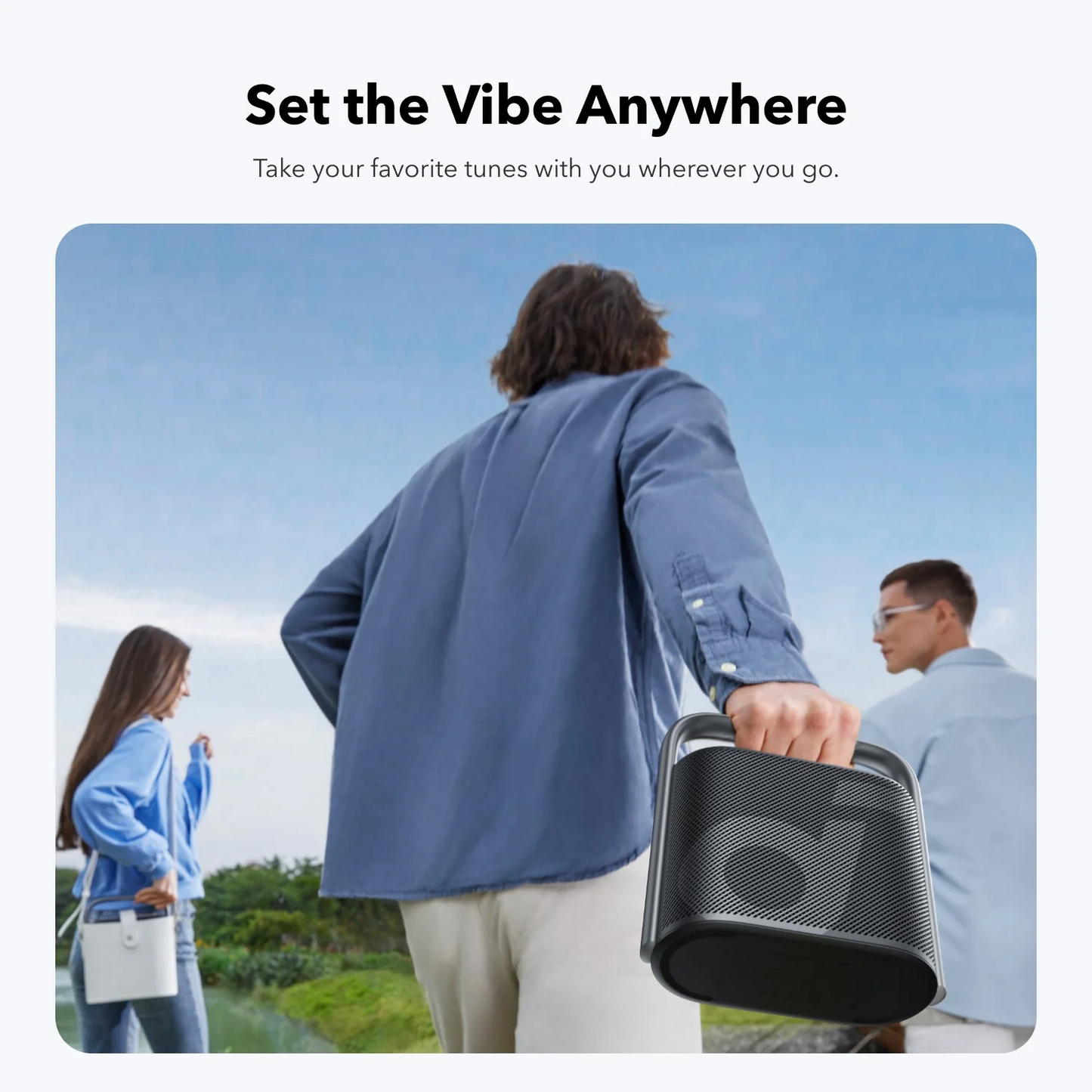 Bærbar Bluetooth-høyttaler Anker SoundCore Motion X500, 40W, Vanntett, Rosa A3131051