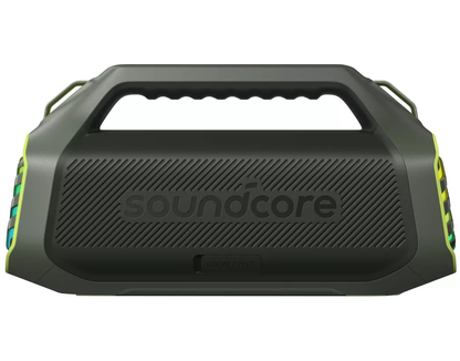 Bærbar Bluetooth-høyttaler Anker SoundCore Boom 2 Plus Ny versjon, 140W, TWS, RGB, Vanntett, Grønn A3134062