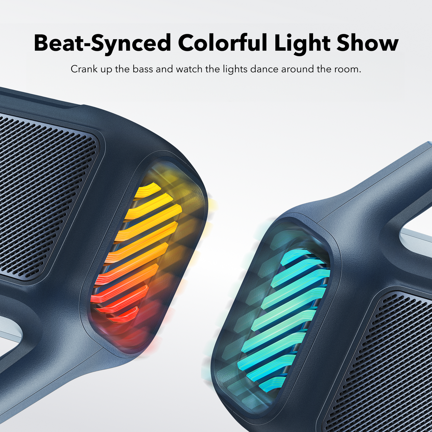 Bærbar Bluetooth-høyttaler Anker SoundCore Boom 2 Ny versjon, 80W, TWS, RGB, Vanntett, Blå A3138032