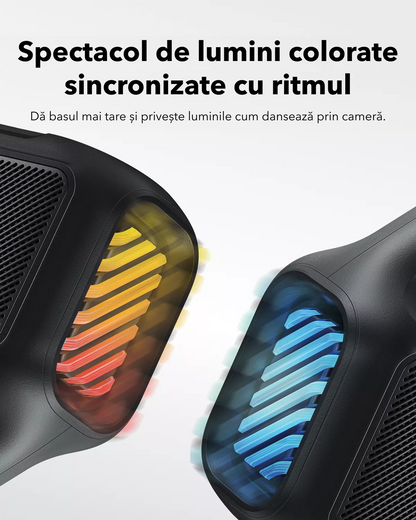 Bærbar Bluetooth-høyttaler Anker SoundCore Boom 2 Ny versjon, 80W, TWS, RGB, Vanntett, Svart A3138012