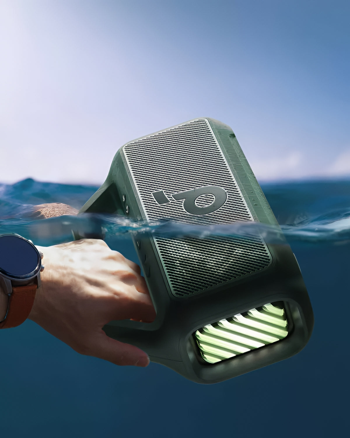 Bærbar Bluetooth-høyttaler Anker SoundCore Boom 2 Ny versjon, 80W, TWS, RGB, Vanntett, Grønn A3138062