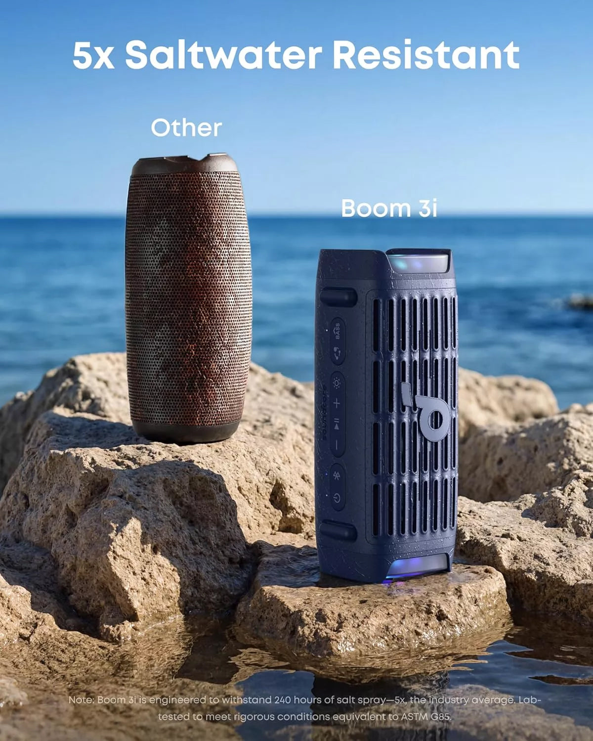 Bærbar Bluetooth-høyttaler Anker SoundCore Boom 3i, 50W, RGB, Vanntett, Blå D5100030