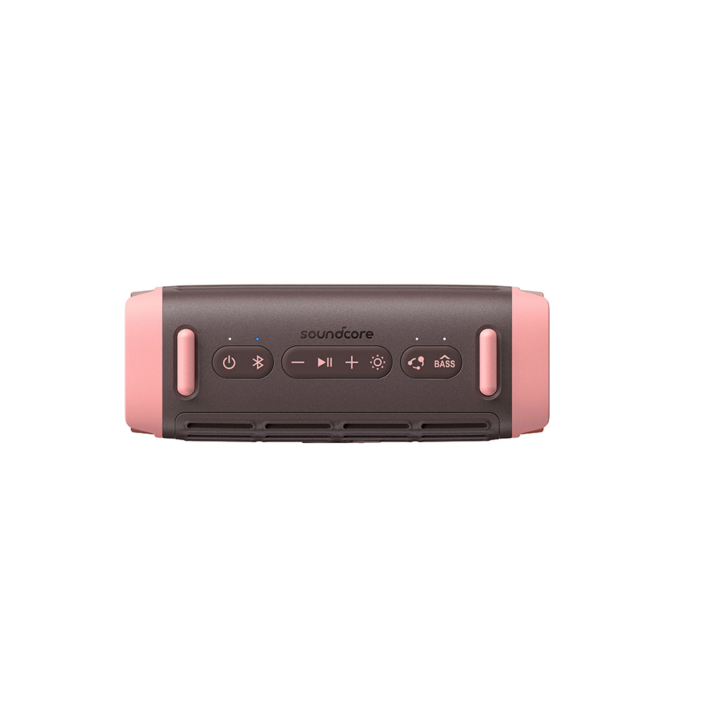 Bærbar Bluetooth-høyttaler Anker SoundCore Boom 3i, 50W, RGB, Vanntett, Brun Rosa D5100080