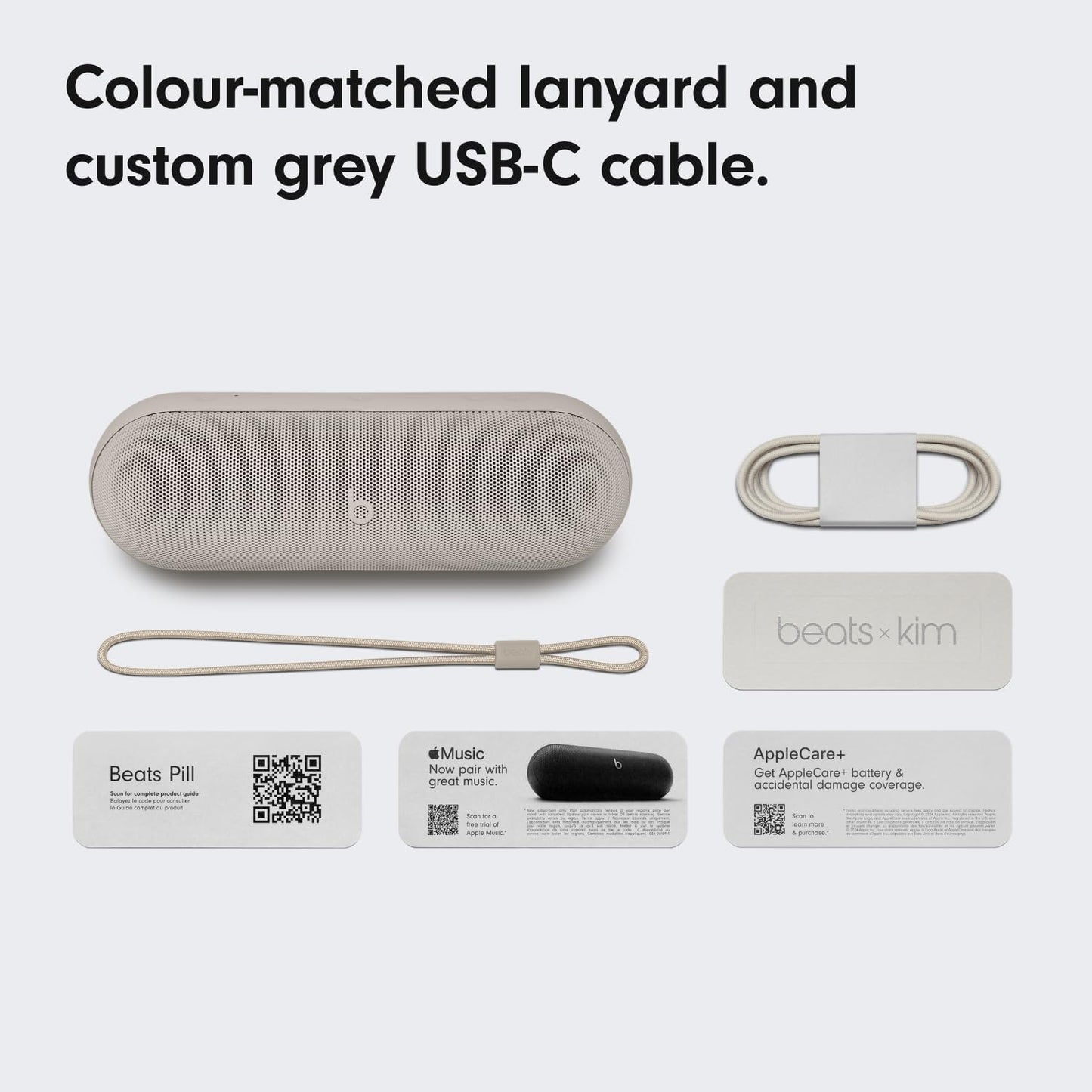 Bærbar Bluetooth-høyttaler Beats Pill Kim Kardashian Edition, Grå MAX24ZM/A