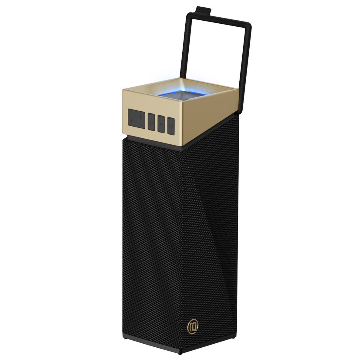 Bærbar Bluetooth-høyttaler Bugani Brief TT, 60W, RGB, vanntett, svart gull