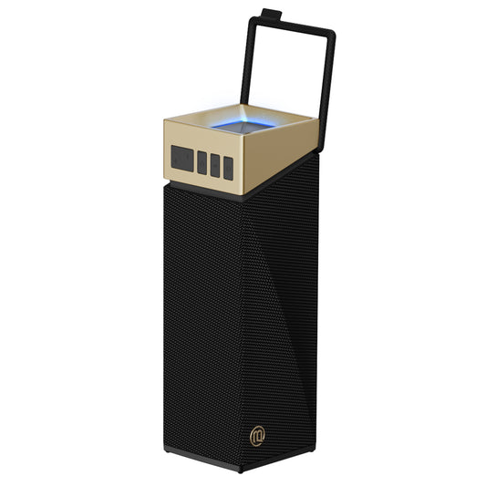 Bærbar Bluetooth-høyttaler Bugani Brief TT, 60W, RGB, vanntett, svart gull
