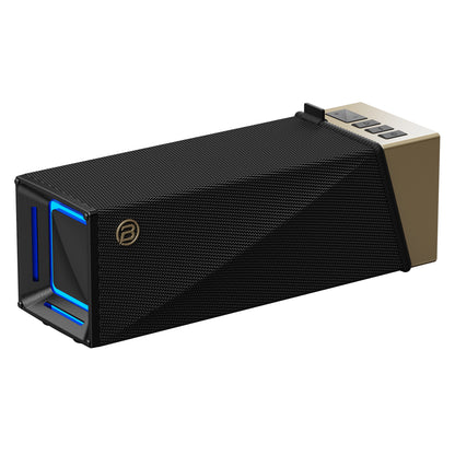 Bærbar Bluetooth-høyttaler Bugani Brief TT, 60W, RGB, vanntett, svart gull
